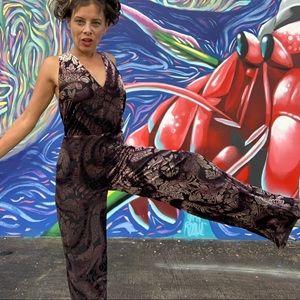 Free People Piper Lace Long Jumpsuit Catsuit Sz0